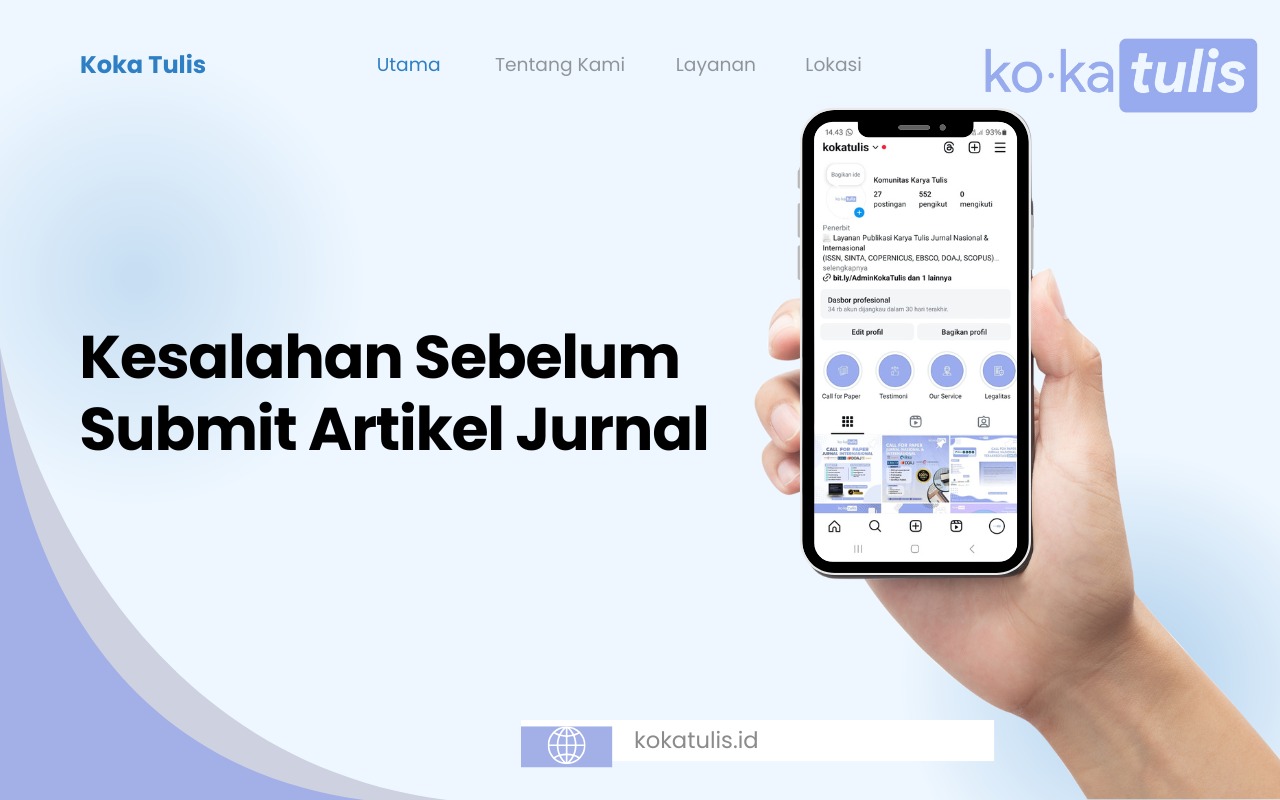 Kesalahan Sebelum Submit Artikel Jurnal Ilmiah